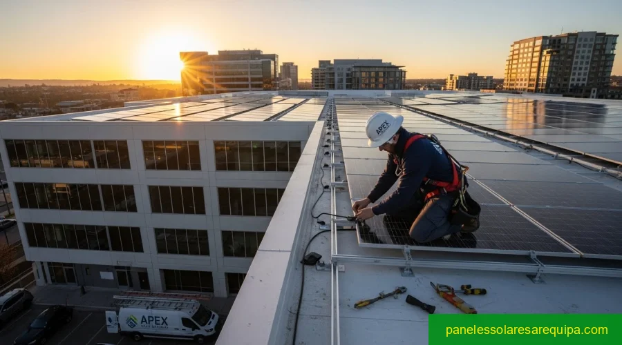Instalación de paneles solares en Arequipa