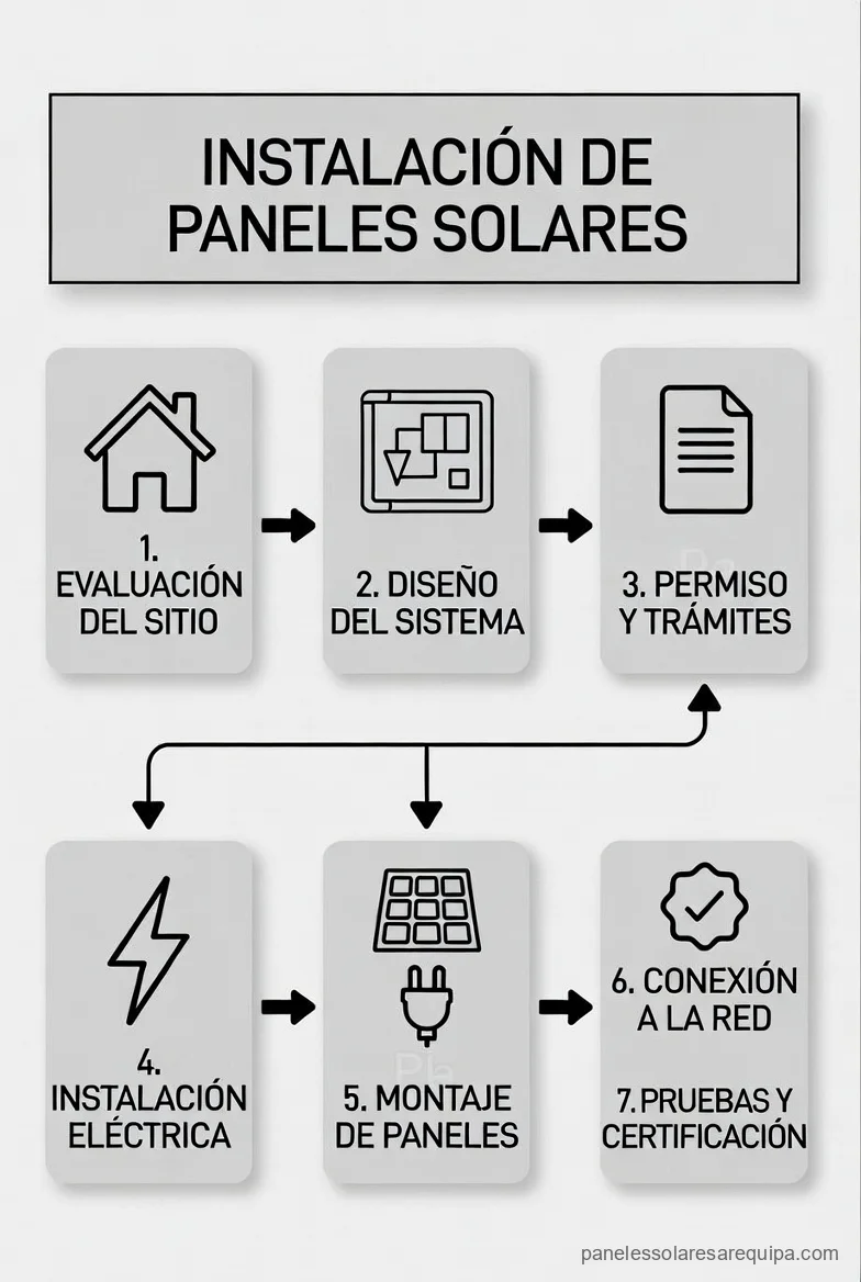 ¿Cómo es el proceso de instalación de paneles solares?